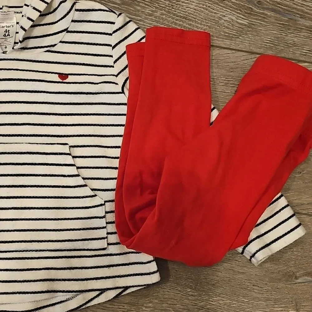 Chic Striped Hoodie with Denim Dress